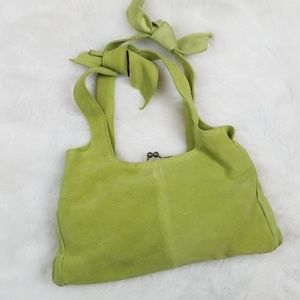 NWT Anthropologie West suede bag remains NWT